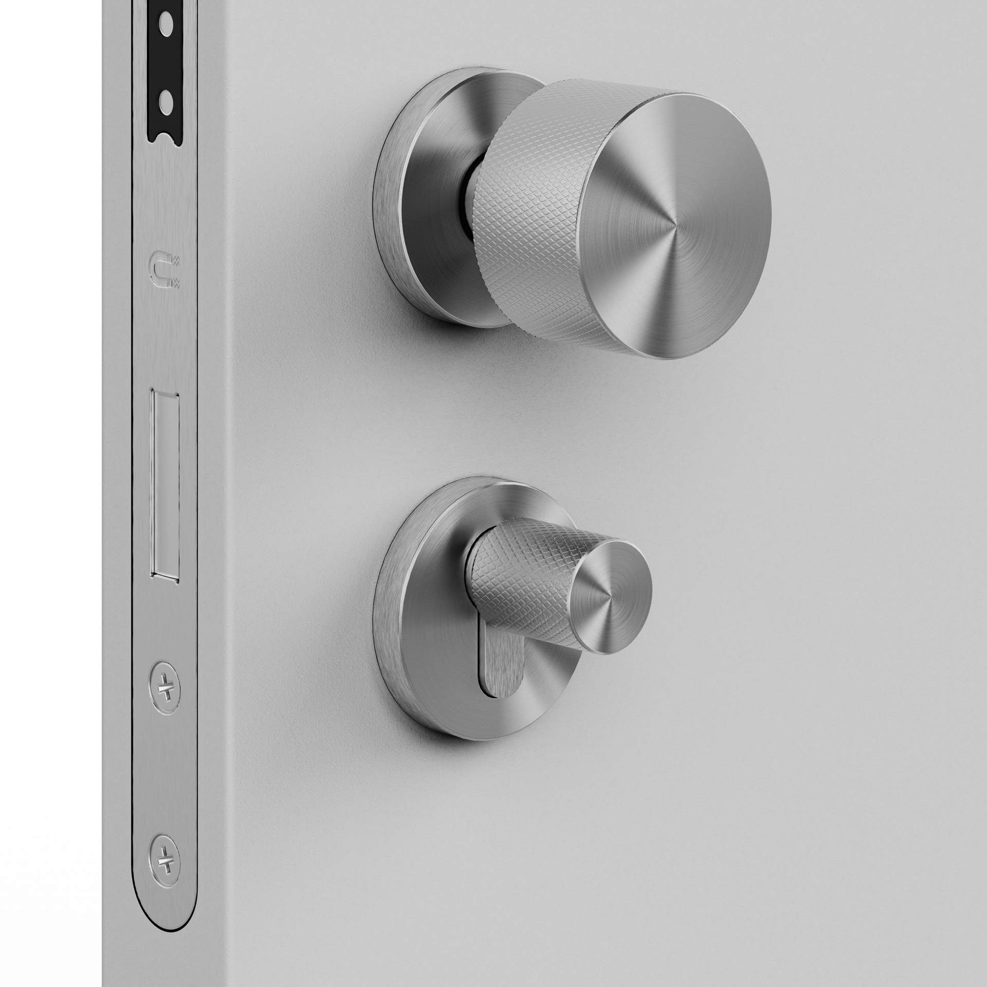 JNF knop voor knopcilinder en WC-slot model B9 – RVS