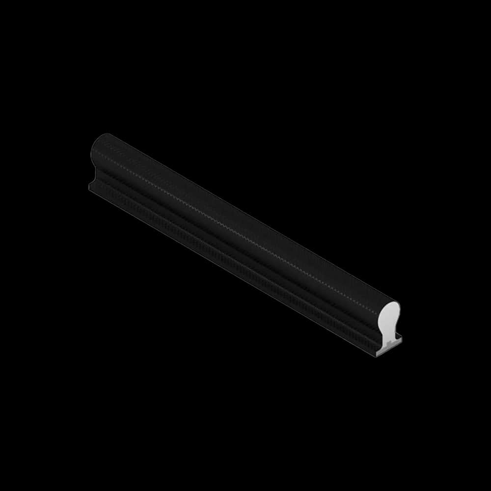 Q-Lon 48750 tochtstrip kader 1200 meter zwart brandvertragend