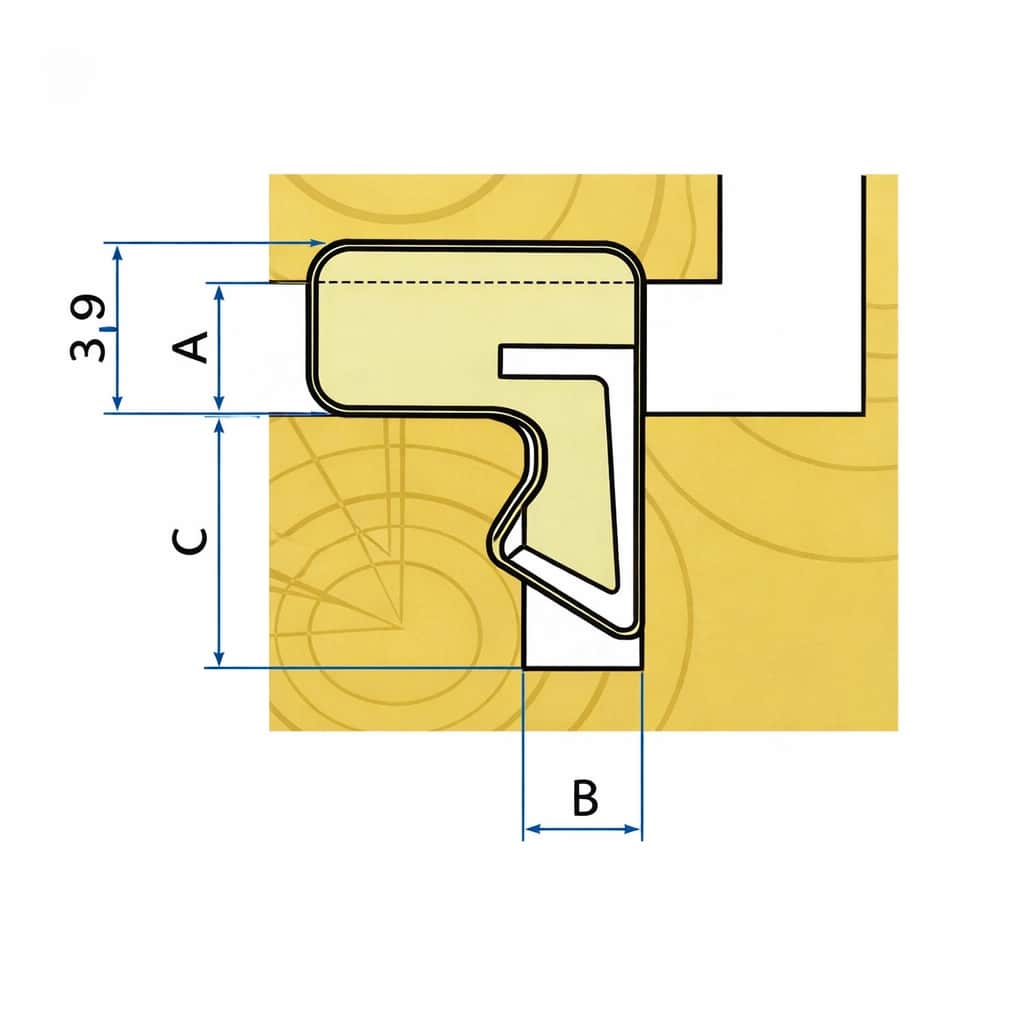 Q-Lon 3094 tochtstrip kader 500 meter wit