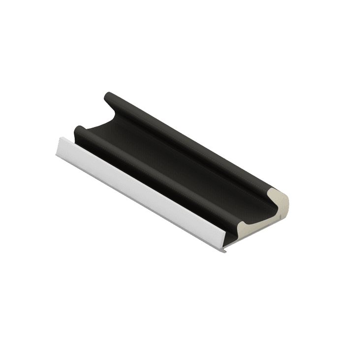 Q-Lon 3109 tochtstrip kader 25 meter zwart