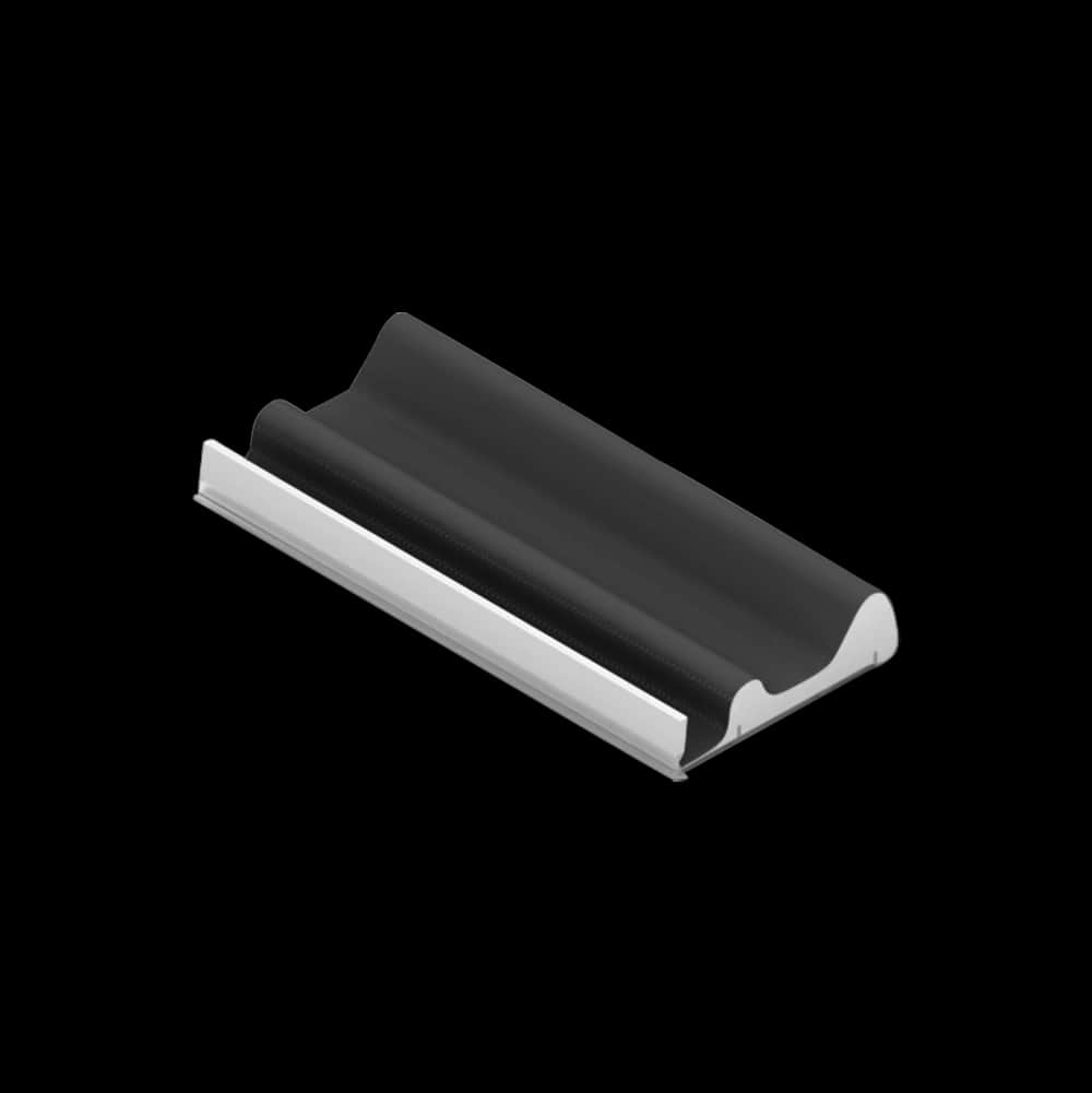 Q-Lon 3097 tochtstrip kader 7 meter zwart