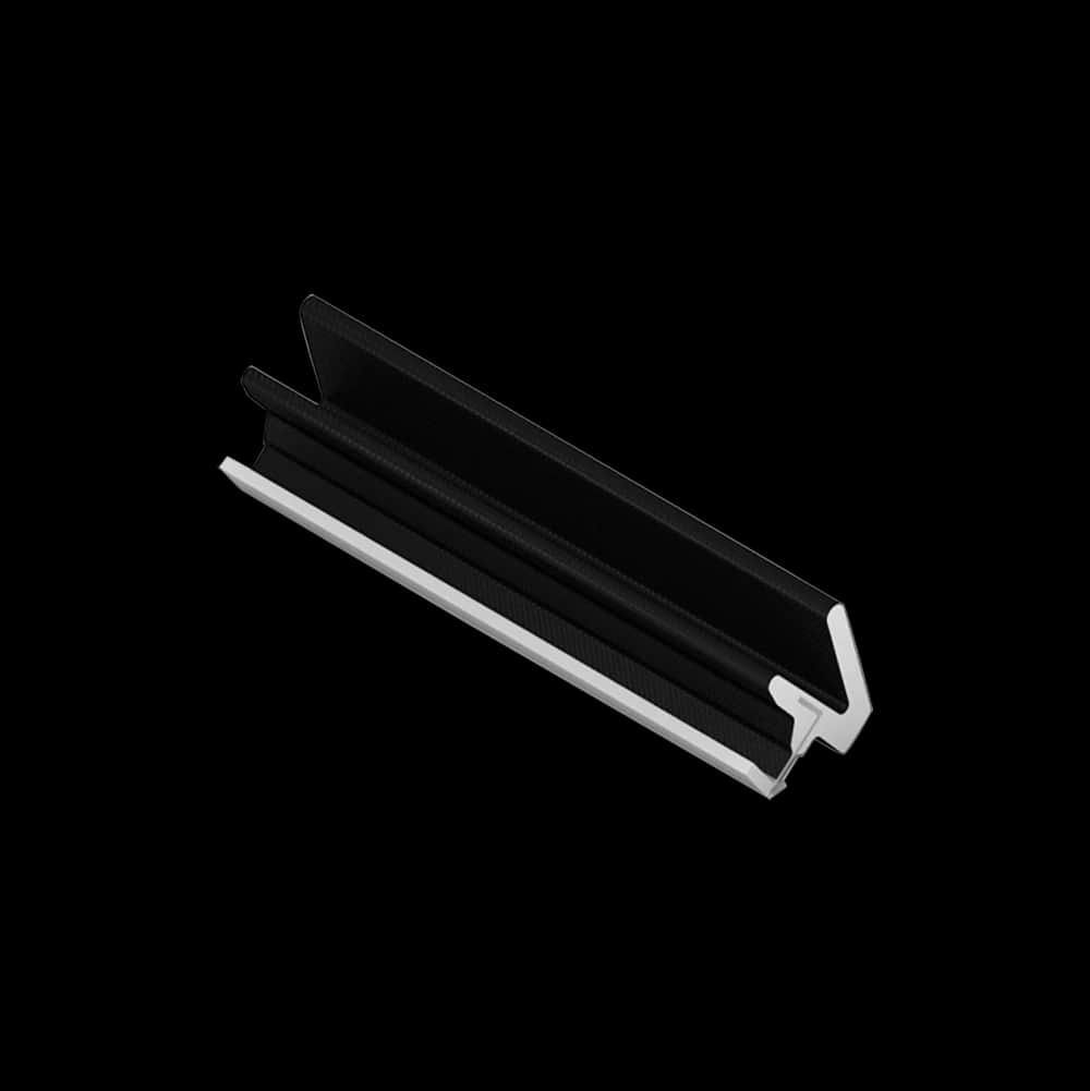 Q-Lon 3113 tochtstrip kader 25 meter zwart