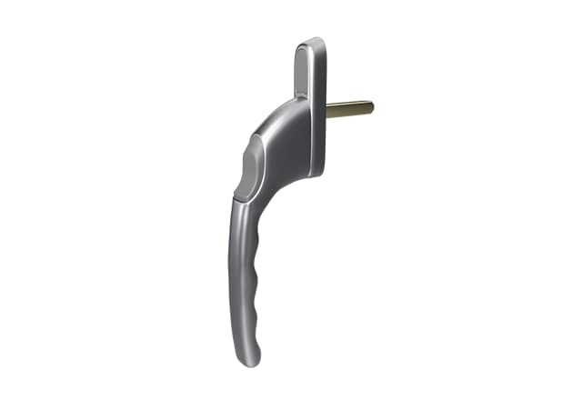 Winlock raamkruk drukknop recht aluminium (f1)