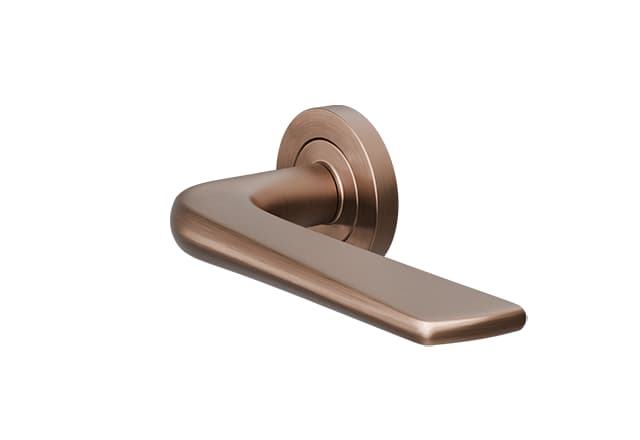 ZOO Brons PVD deurklink Como op rond rozet