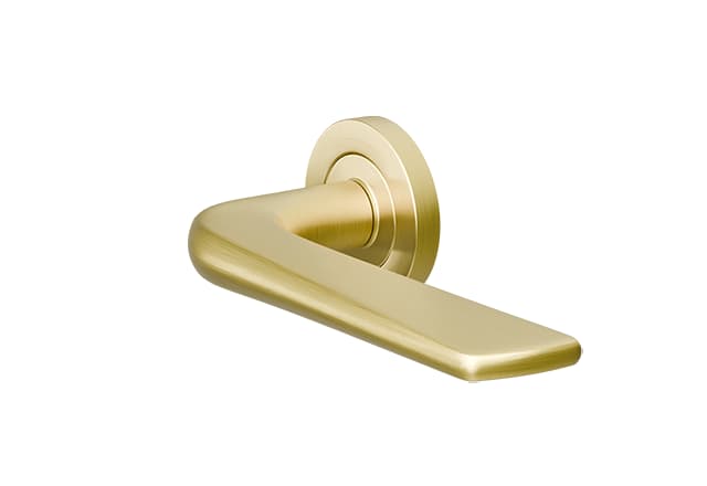 ZOO Messing PVD deurklink Como op rond rozet