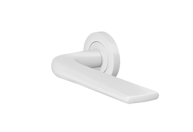 ZOO Witte deurklink Como op rond rozet