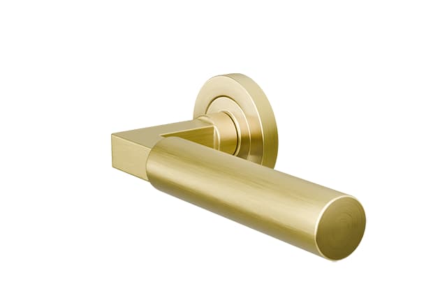 ZOO Messing PVD deurklink Garda op rond rozet