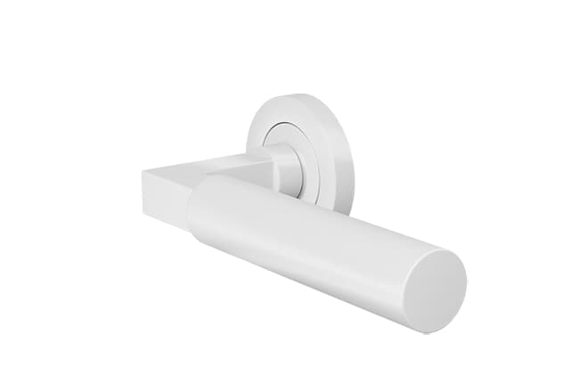 ZOO Witte deurklink Garda op rond rozet