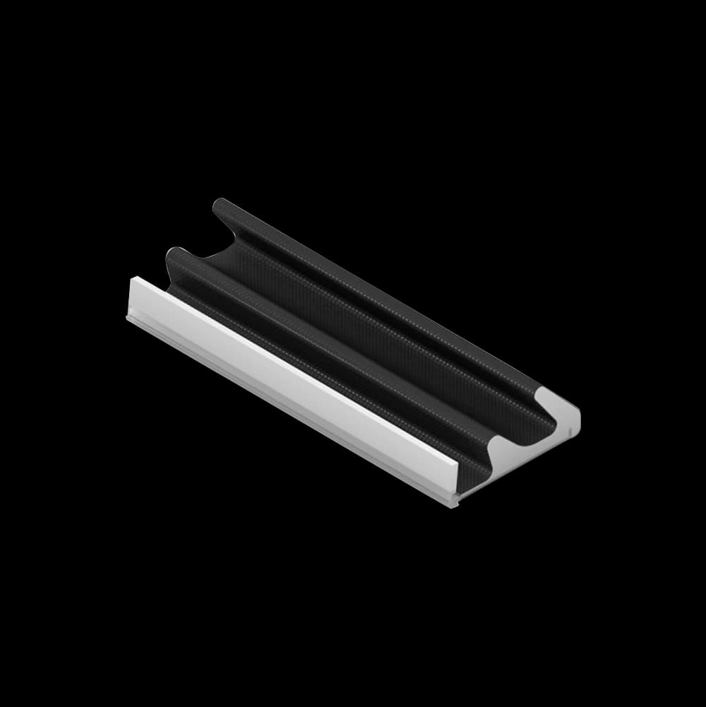 Q-Lon 3091 tochtstrip kader 7 meter zwart brandvertragend