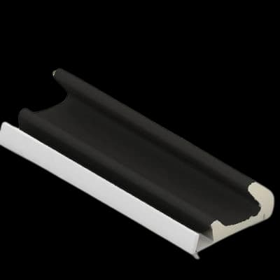 Q-Lon 3109 tochtstrip kader 7 meter zwart brandvertragend