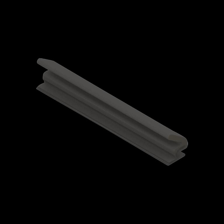 Q-Lon 69800 tochtstrip kader 7 meter zwart