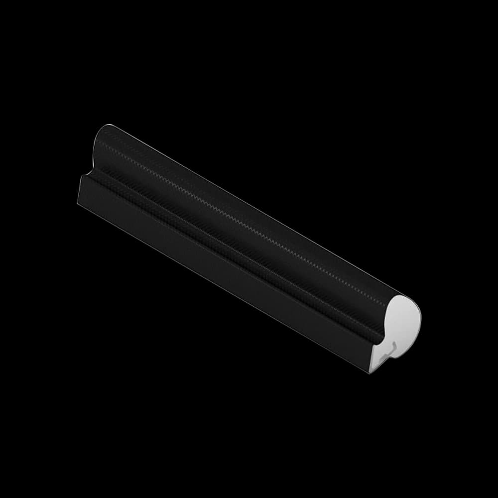 Q-Lon 9112 tochtstrip kader 7 meter zwart