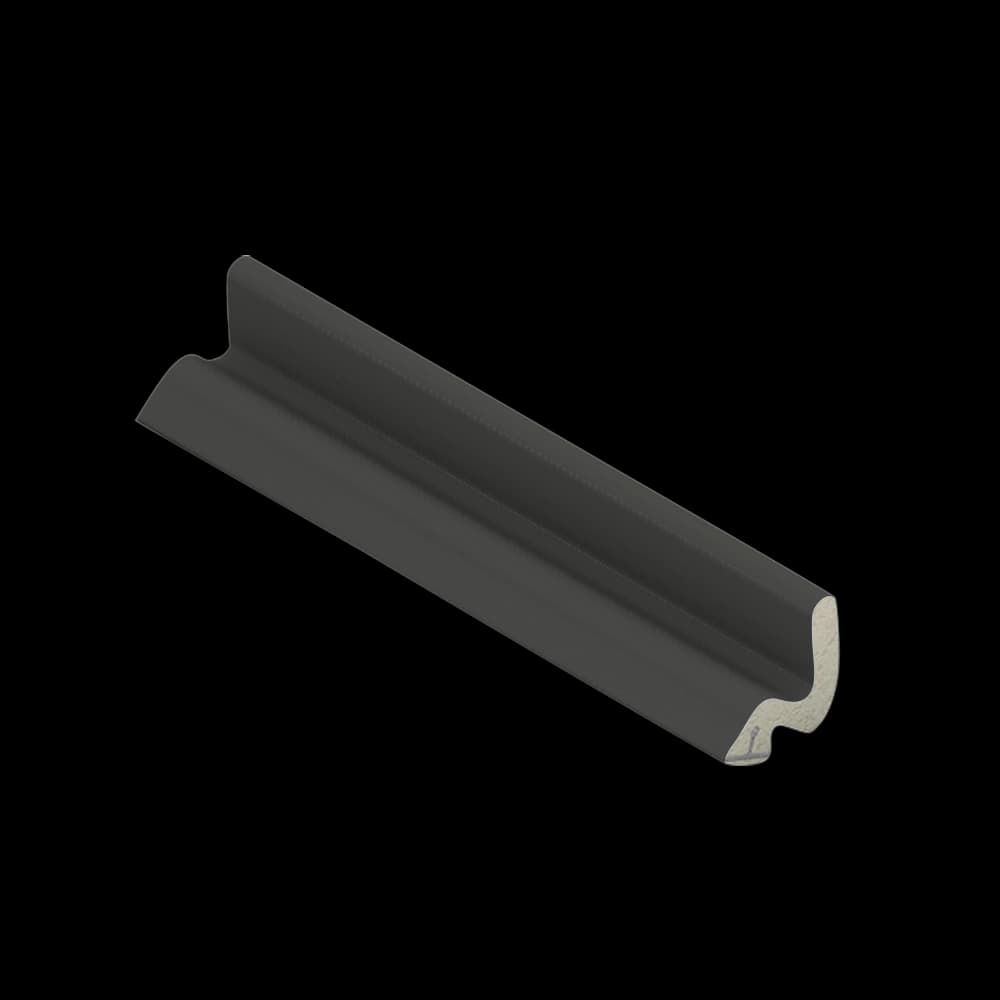 Q-Lon 9688 tochtstrip kader 7 meter zwart