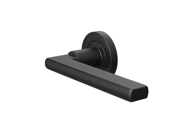 ZOO Matzwarte deurklink Varese op rond rozet