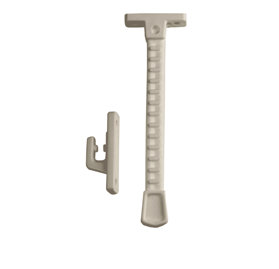 1224-1 kierstandhouder naar buitendraaiend raam wit