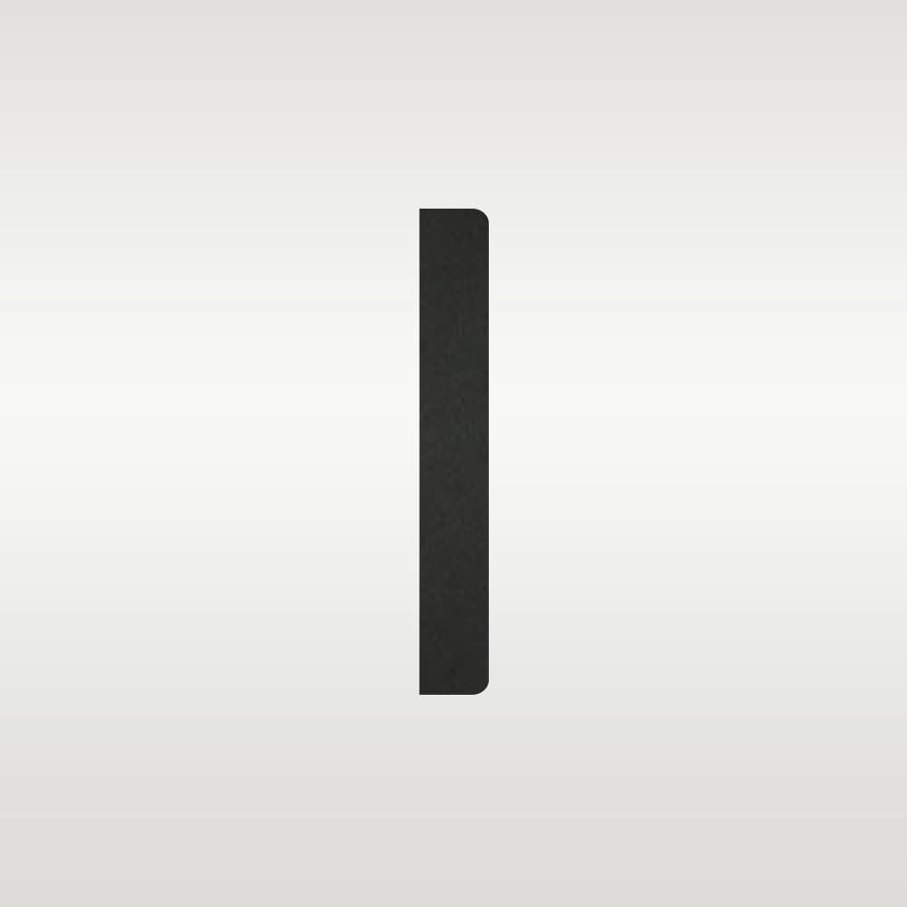 Cilinderrozet rond geborsteld zwart