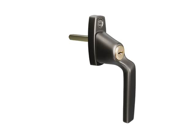 AH804 raamkruk Matt Black Chrome rechtshandig