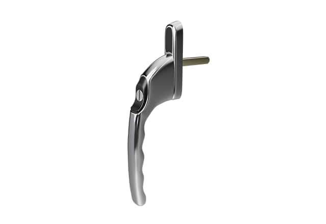 Winlock raamkruk afsluitbaar recht glans chroom 8x30