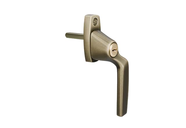 AH804 raamkruk Antique Brass Unlacquered rechtshandig