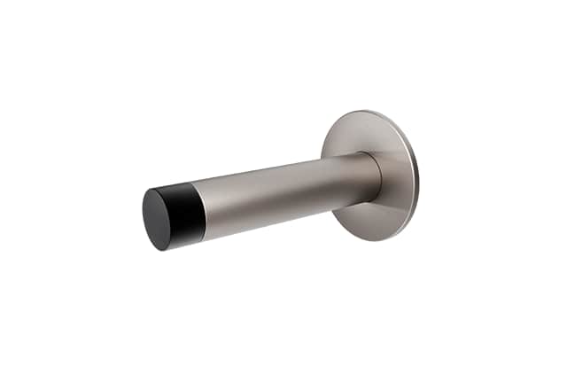 GPF Deurstopper Wand Rond 85mm Op Rozet Smal Rubber Mocca Blend