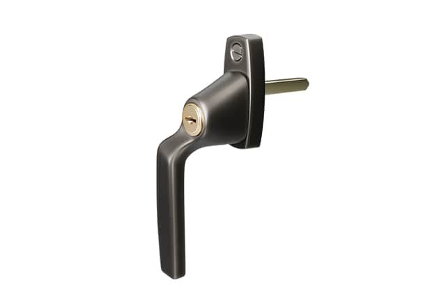 AH804 raamkruk Matt Black Chrome linkshandig