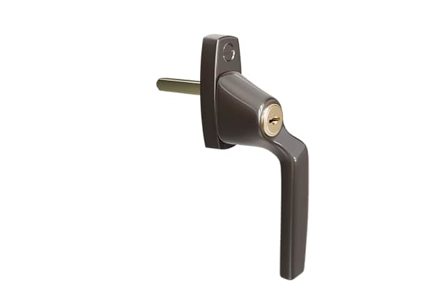 AH804 raamkruk Imperial Brass Lacquered rechtshandig