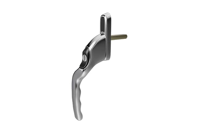 Winlock raamkruk afsluitbaar links glans chroom 8x40