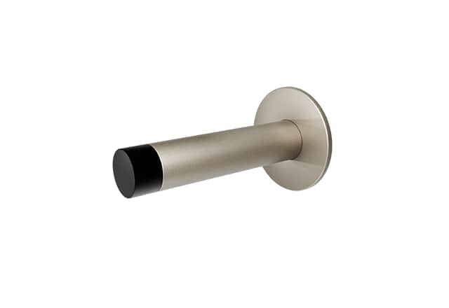 GPF Deurstopper Wand Rond 85mm Op Rozet Smal Rubber Champagne Blend