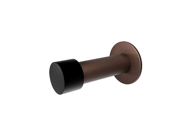 GPF Deurstopper Wand Rond 85mm Op Rozet Bronze Blend
