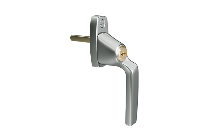 AH804 raamkruk Pearl Chrome rechtshandig