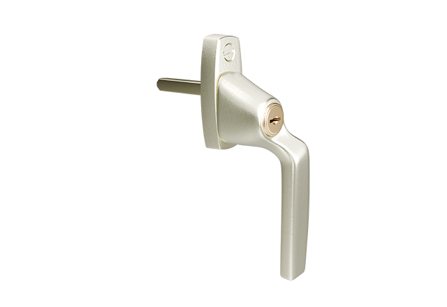 AH804 raamkruk Pearl Nickel rechtshandig