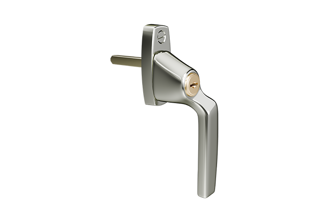 AH804 raamkruk Polished Chrome rechtshandig