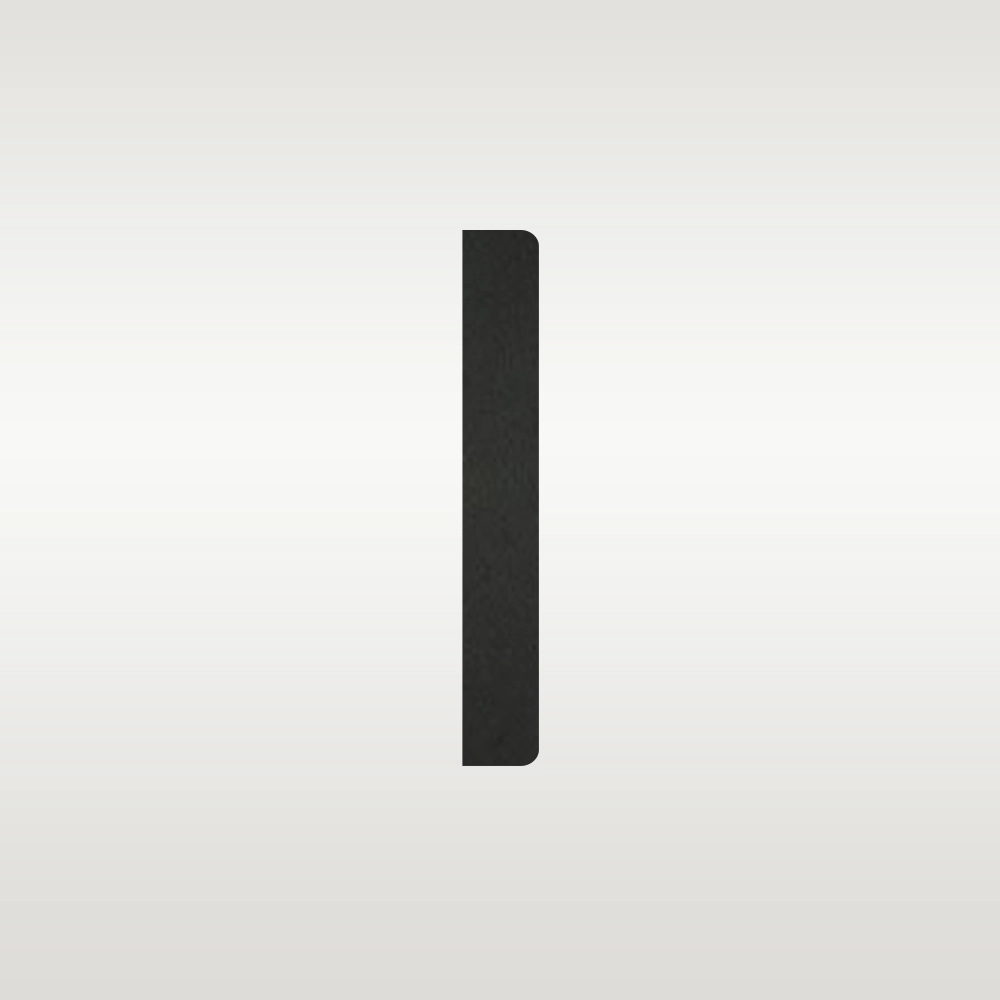 ZOO Cilinderrozet rond geborsteld zwart