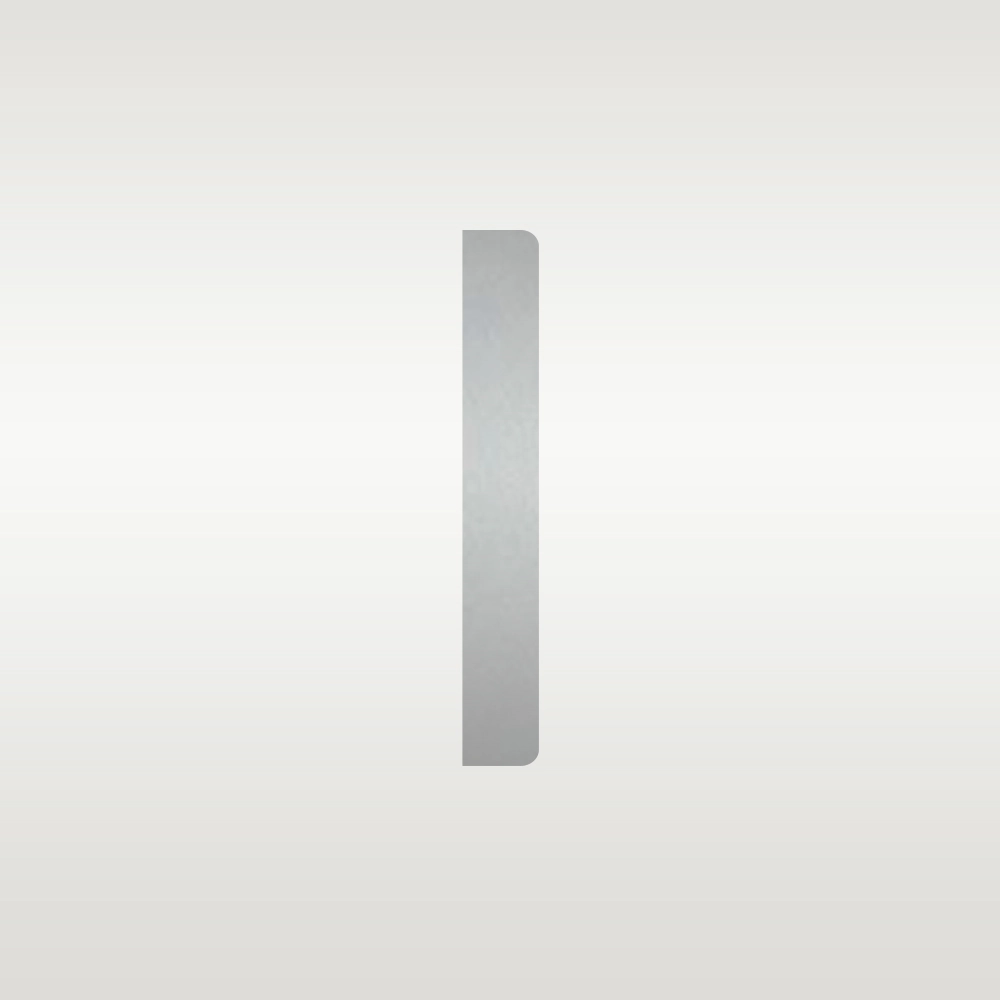 Cilinderrozet rond geborsteld chroom