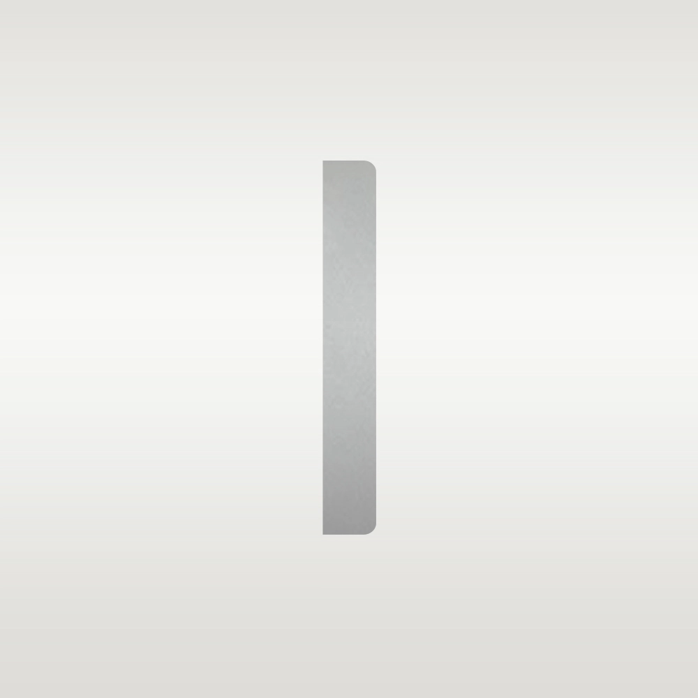 Sleutelrozet rond geborsteld chroom