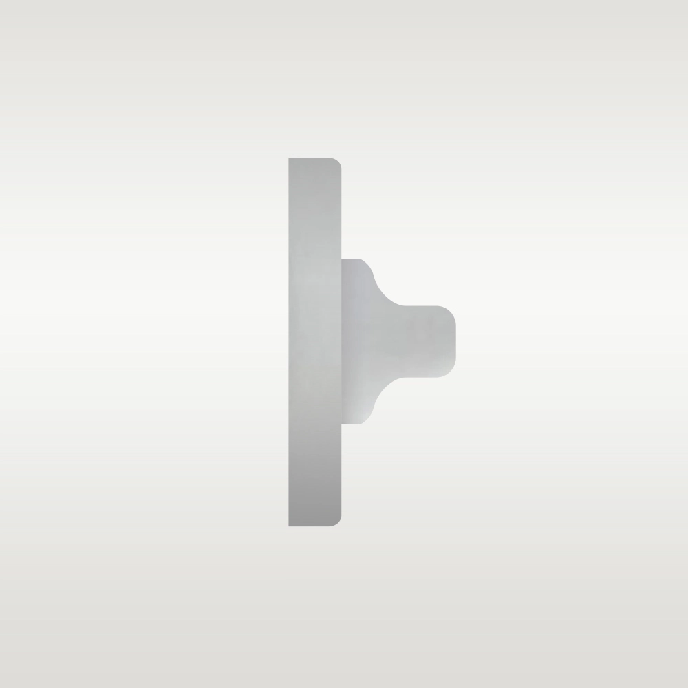 Toiletgarnituur geborsteld chroom