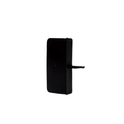 Q-Lon zwarte afdekkappen voor stolpramen