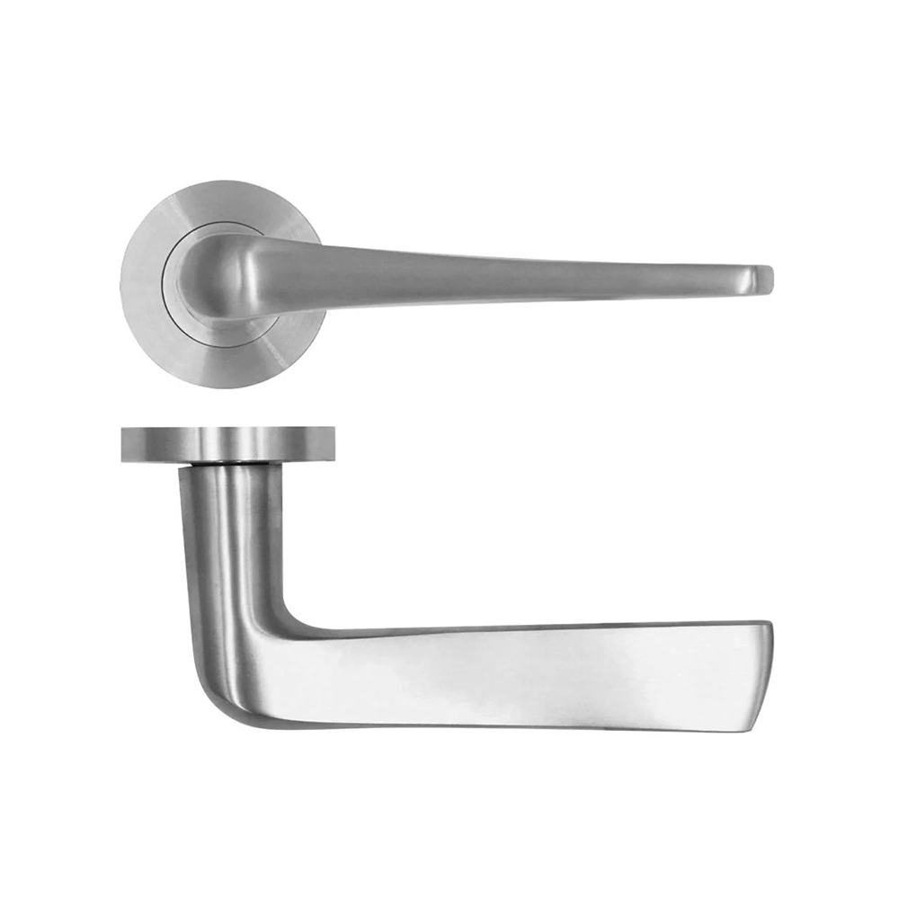 ZOO RVS deurklink Como op rond rozet