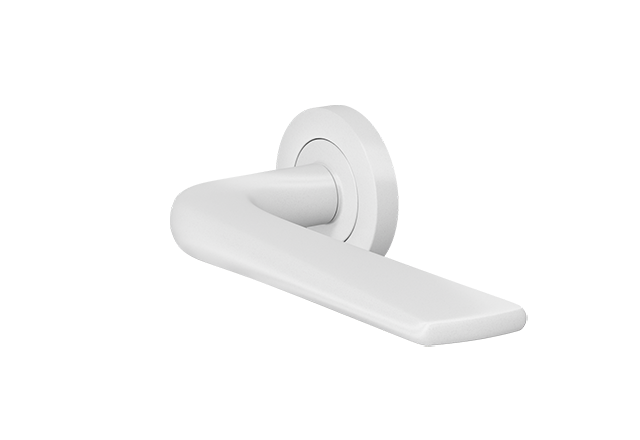 ZOO Witte deurklink Como op rond rozet