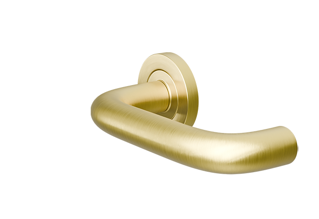 ZOO Messing PVD deurklink Maggiore op rond rozet