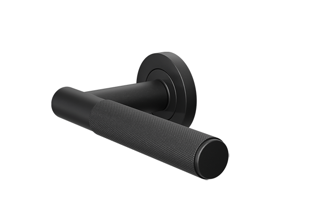 ZOO Matzwarte deurklink Orta op rond rozet