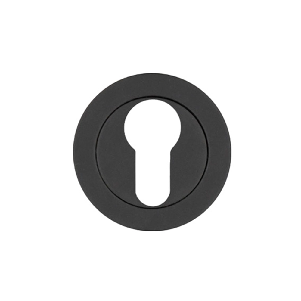 ZOO Cilinderrozet rond geborsteld zwart