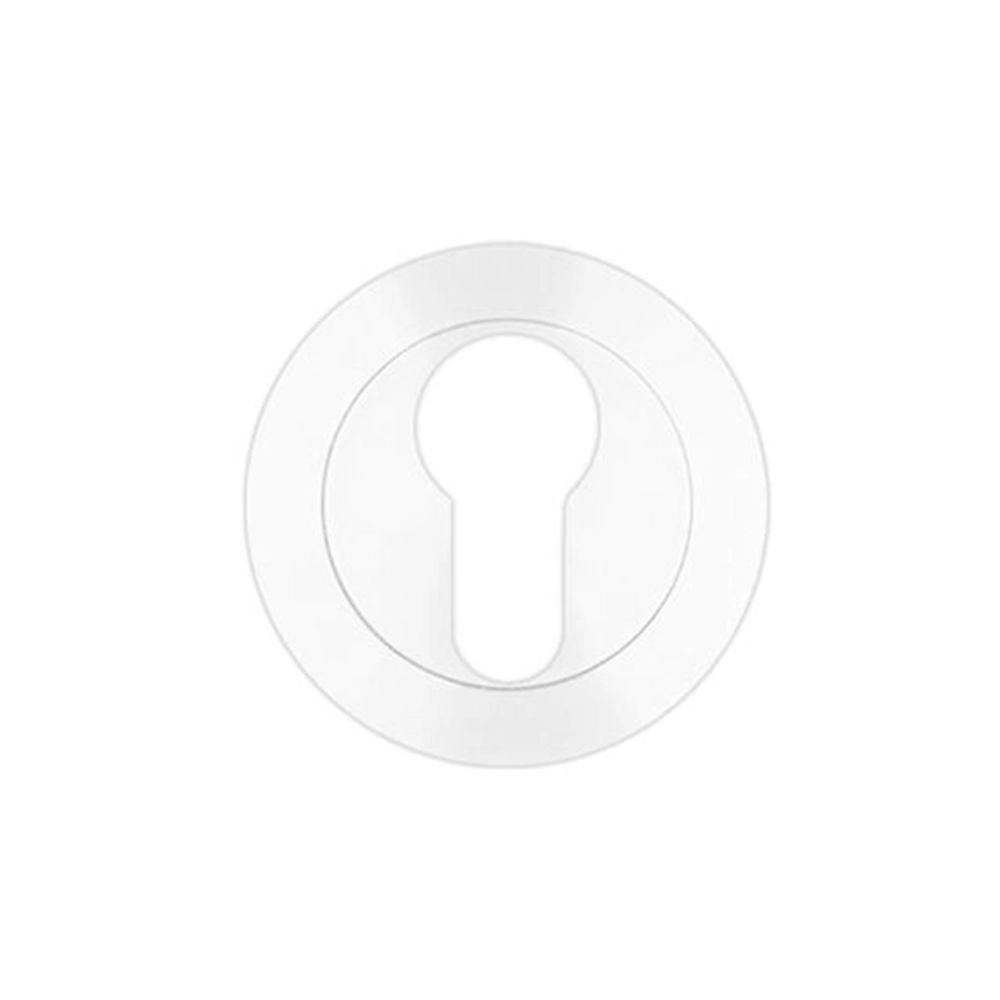 ZOO Cilinderrozet rond geborsteld wit