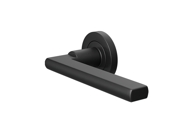 ZOO Matzwarte deurklink Varese op rond rozet